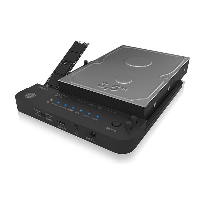 Docking Station ICY BOX IB-2913MCL-C31 / M.2 NVMe / SATA HDD/SSD 2.5"/3.5" / USB 3.2 Gen 2 / 10Gb/s / Klonim – Zezë - 3