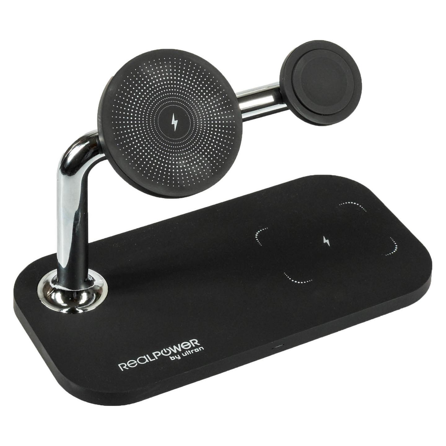 Karikues RealPower ChargeAIR Mag / MagSafe / Karikim Wireless / 15W / 3 pajisje – Zezë - 2