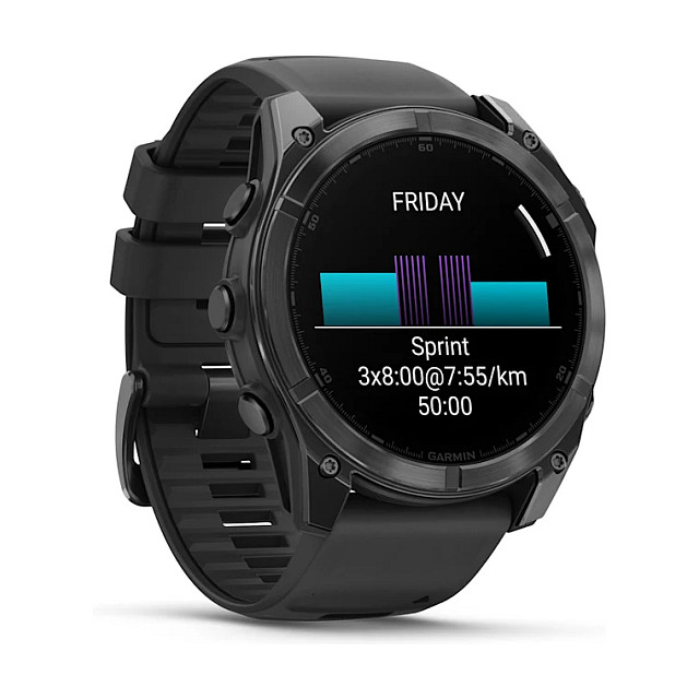 Orë e Mençur Garmin fēnix 8 51mm AMOLED / AMOLED 1.4" / GPS / 32GB / Bluetooth / Sportive / Monitorim Shëndeti - E Zezë - 3