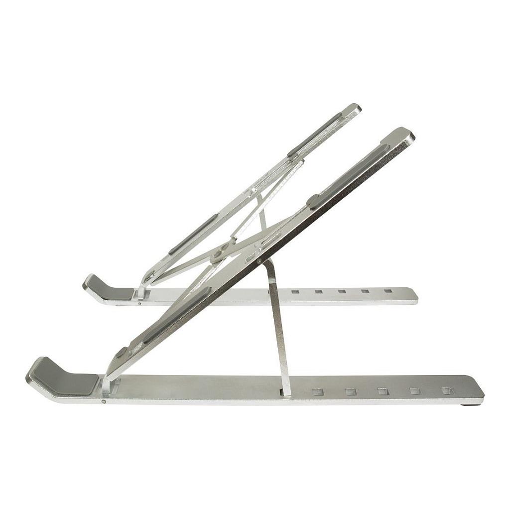 Mbajtës për Laptop Inter-Tech NBS-200, 11"-15.6", i Palosshëm, 7 Nivele, 55-155mm, deri 40kg, Aluminium - Argjend - 2