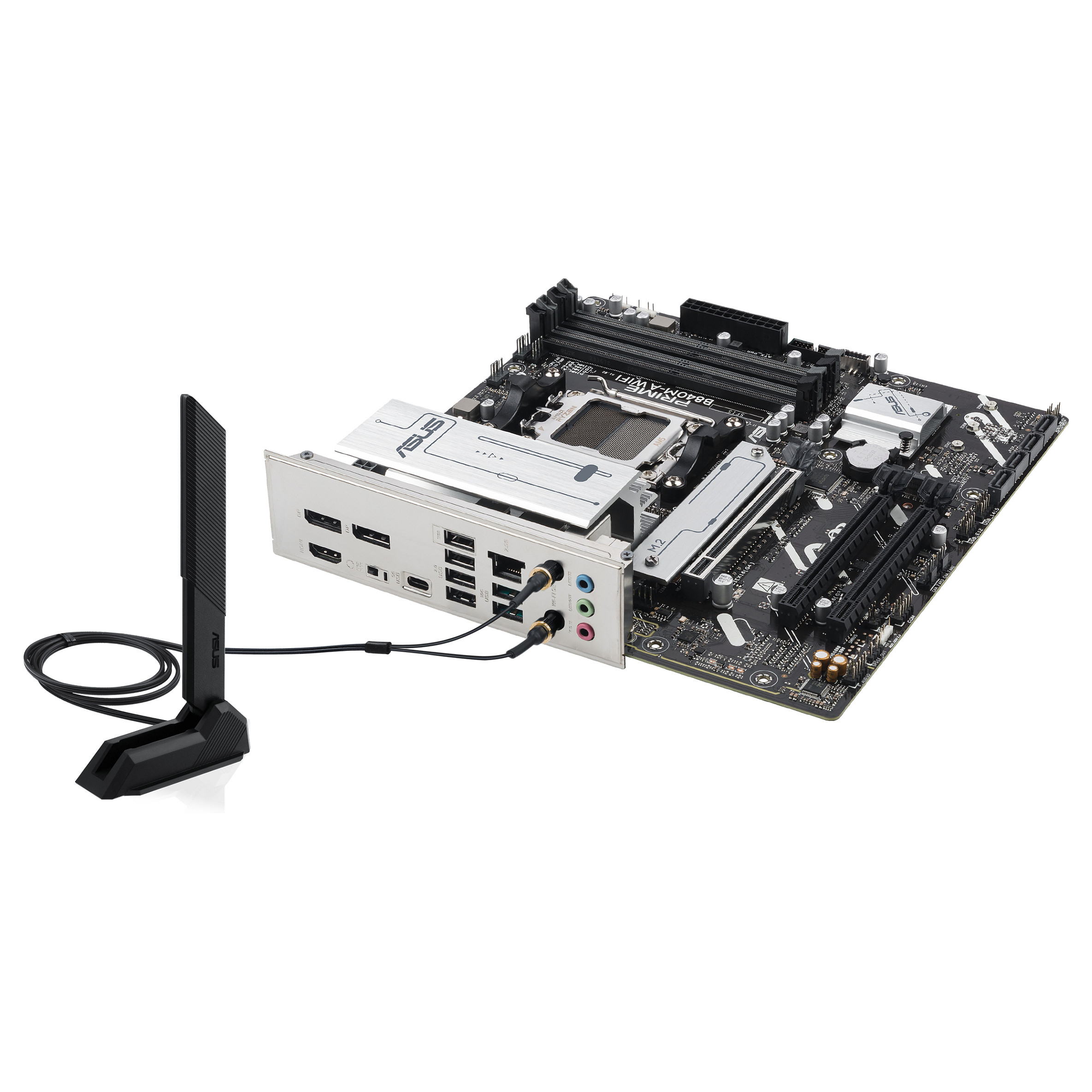 Pllakë Amë AMD AM5 ASUS Prime B840M-A WIFI / DDR5 / HDMI+DP / mATX - 10