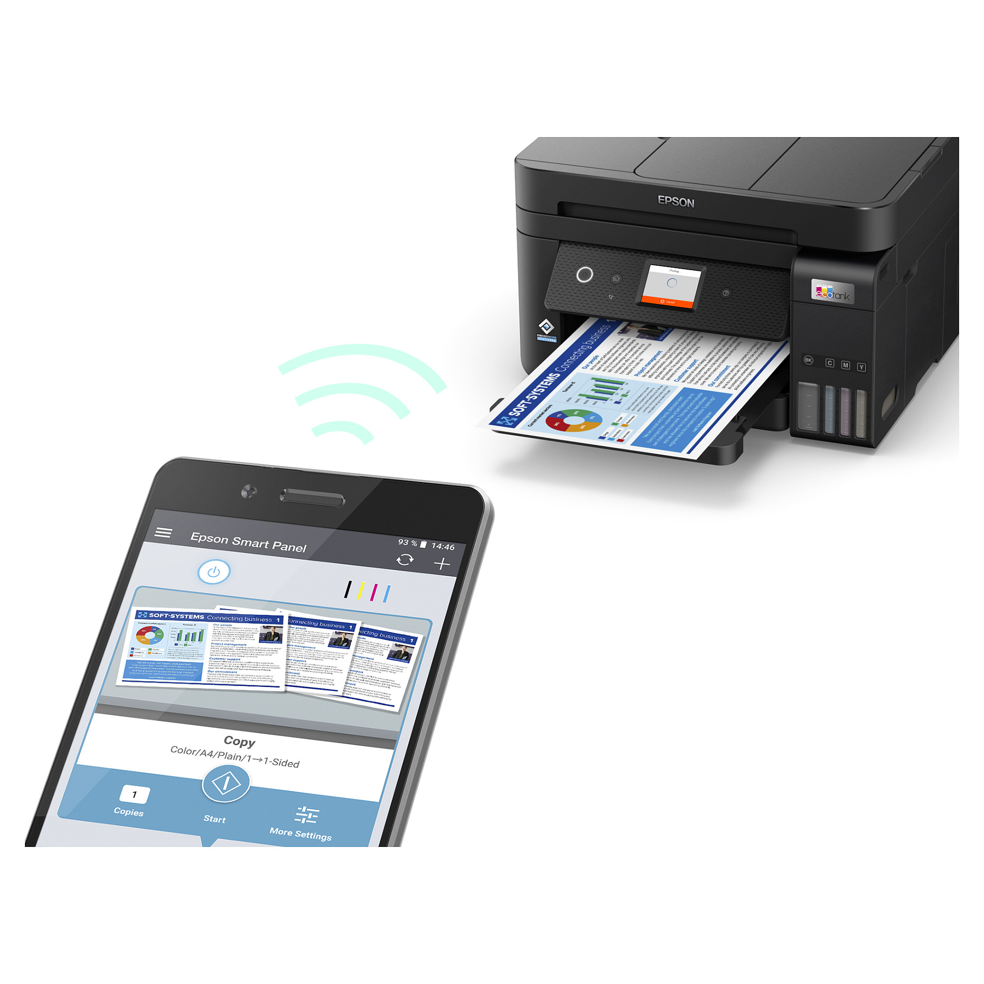 Printer Inkjet Epson EcoTank ET-4850 / 4in1 - Zezë - 10