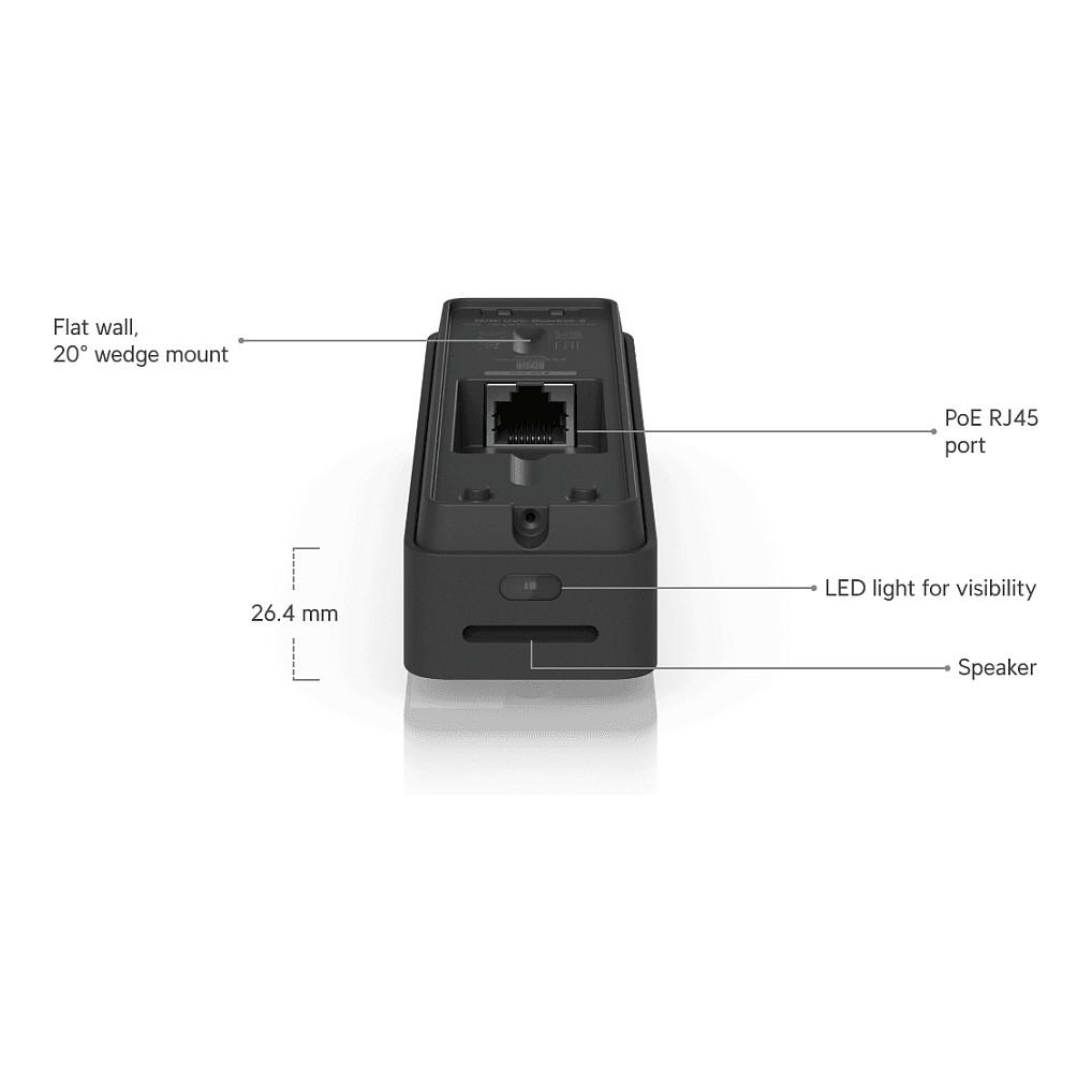 Video Doorbell Ubiquiti UniFi Doorbell Lite, 5MP, 95.8°, PoE, IR 5 m, Audio 2-Drejtimësh, IPX5 - Bardhë - 11