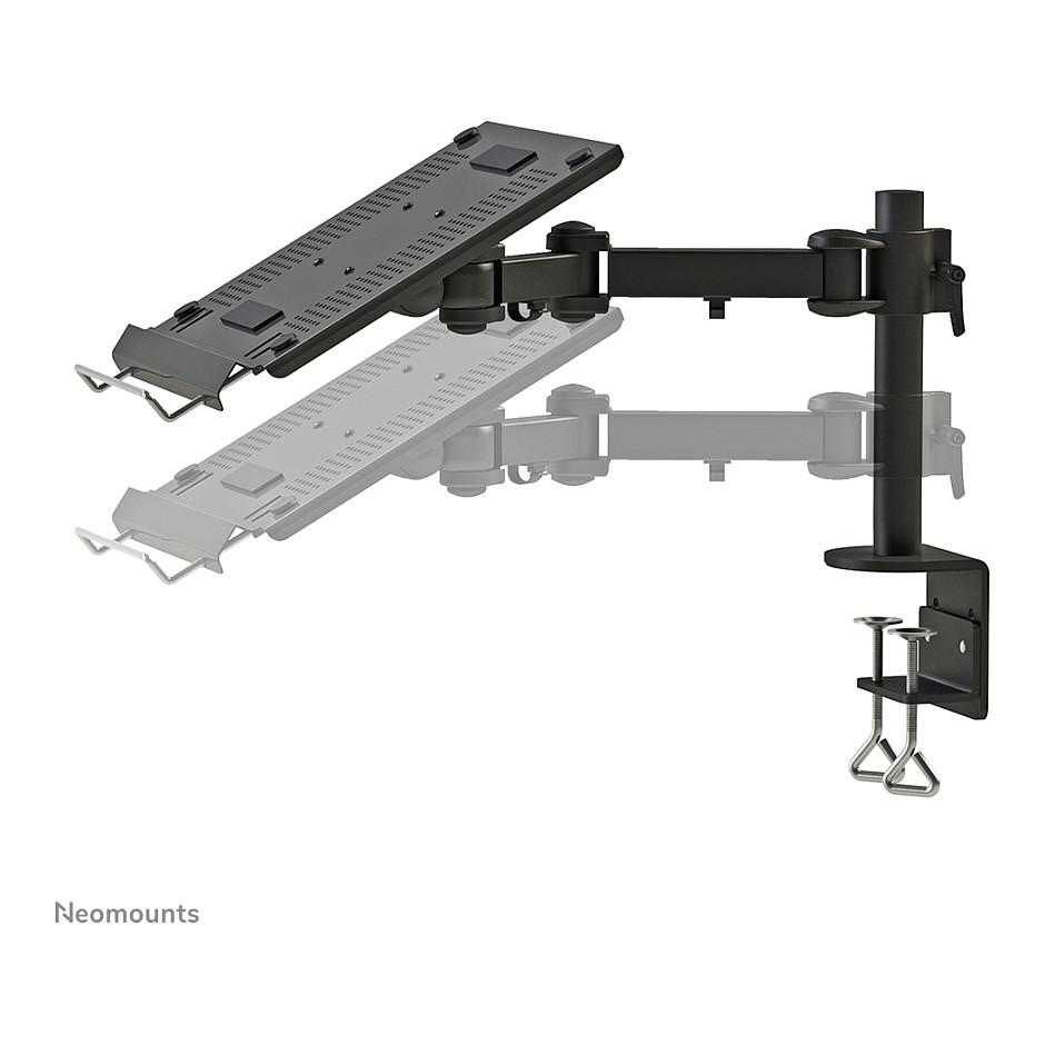 Mbajtëse për Laptop Neomounts NOTEBOOK-D100 , deri 22" , deri 10kg , e rregullueshme , e pjerrët , e rrotullueshme - Zezë - 4