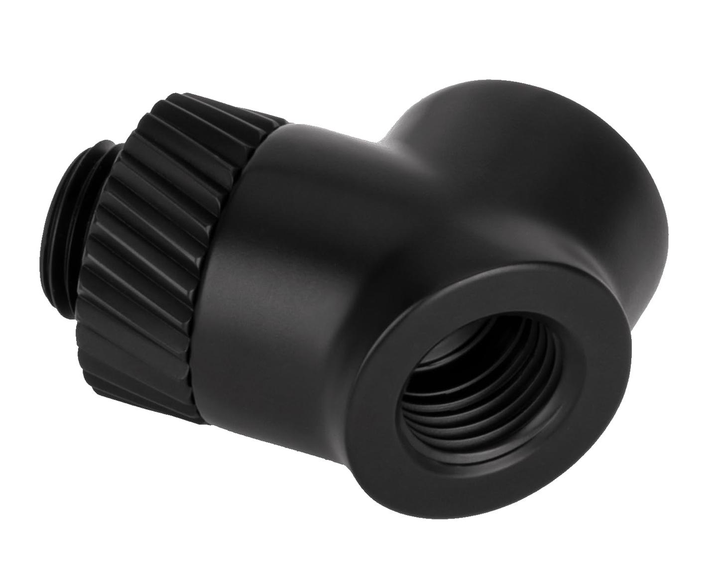Fiting për Ftohës Thermaltake Pacific SF, 45°/90°, G1/4, Male-to-Female - Zezë