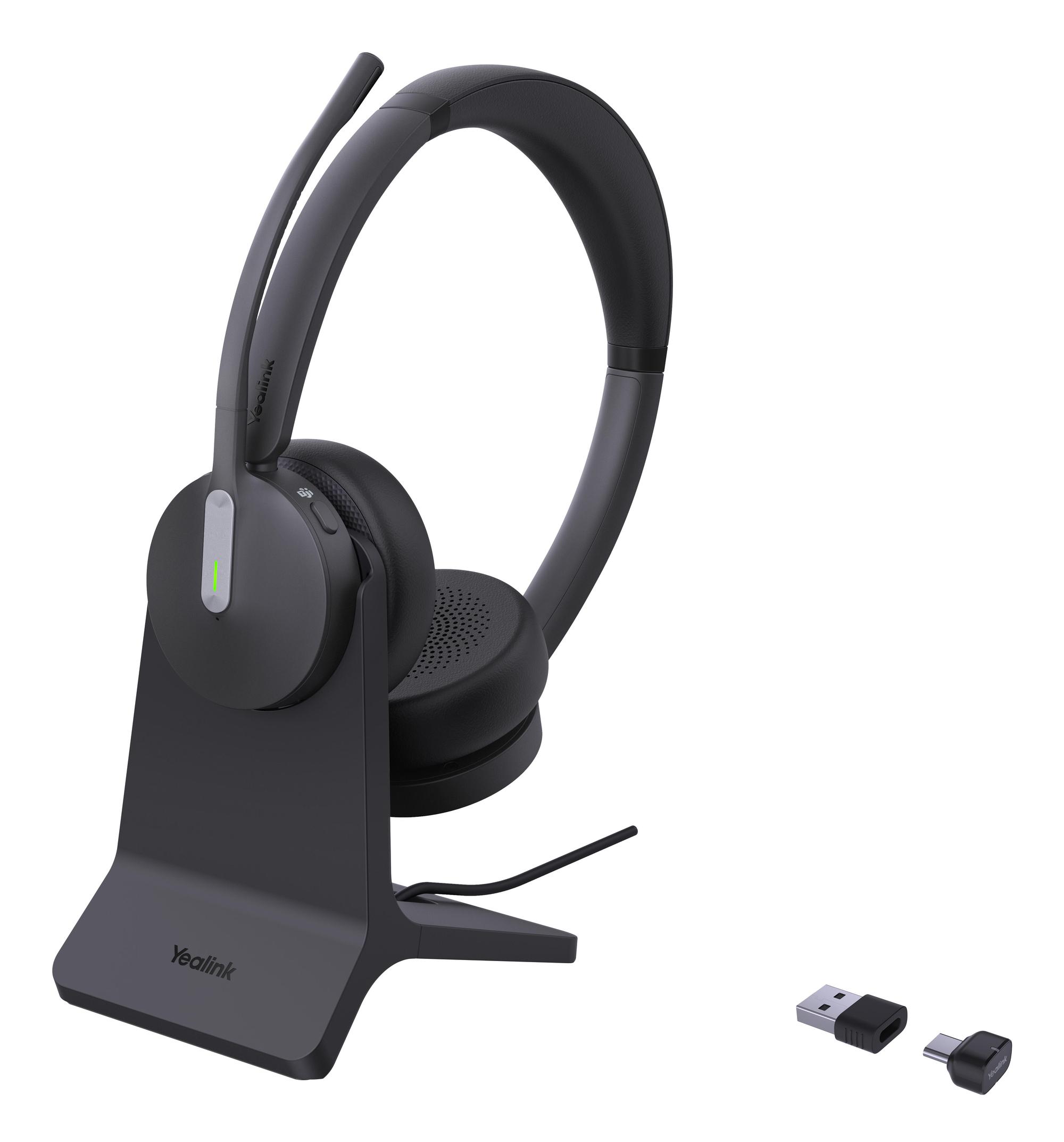 Kufje pa kabllo Yealink BH70 Dual MS me Stand / 1208701 / Bluetooth 5.3 / BT51C USB-C/A / Microsoft Teams Certified - Zezë