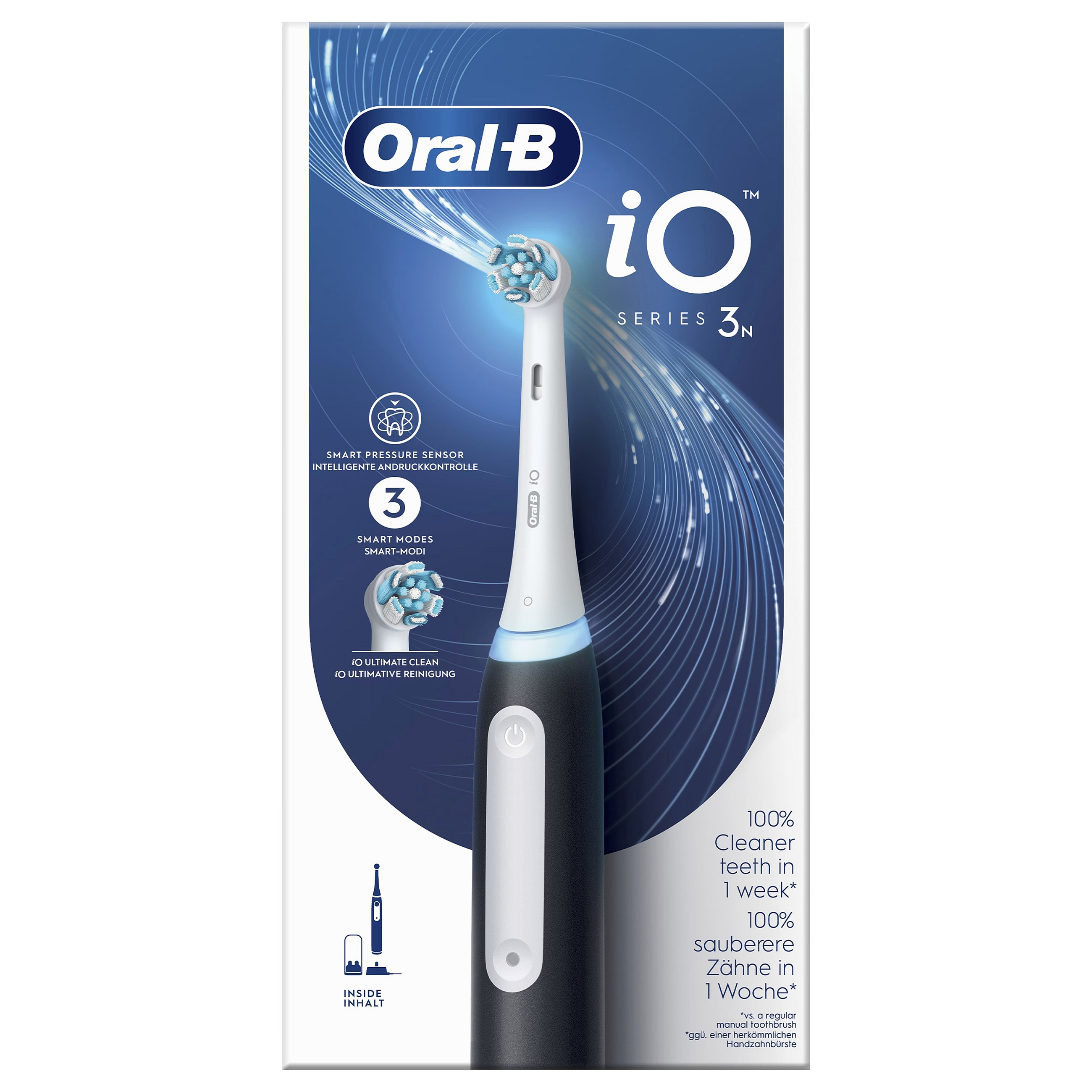 Furçë dhëmbësh elektrike Oral-B iO Series 3N / iO Magnetic / 3 Modalitete / Pressure Sensor / Timer 2 Minuta – Bardhë/Zezë