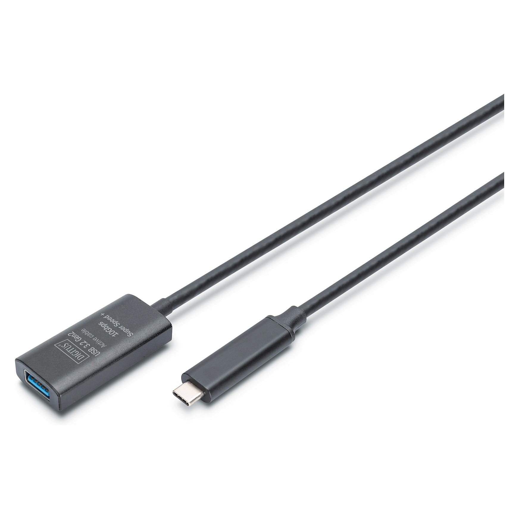 Kabllo USB DIGITUS USB-C to USB-A Extension Cable Plug/Socket 10G/ 5.0m - 1