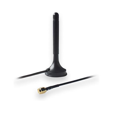 Antena për rrjet Teltonika PR1KRF30, Wi-Fi, 3dBi, 2.4–2.5GHz, RP-SMA Male, RG174 1.5m - Zezë