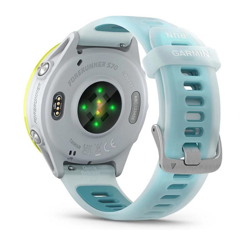 Orë e mençur Garmin Forerunner 570, 47mm, AMOLED 1.4", GPS, 8GB, 5 ATM – Verdhë/Blu - 7