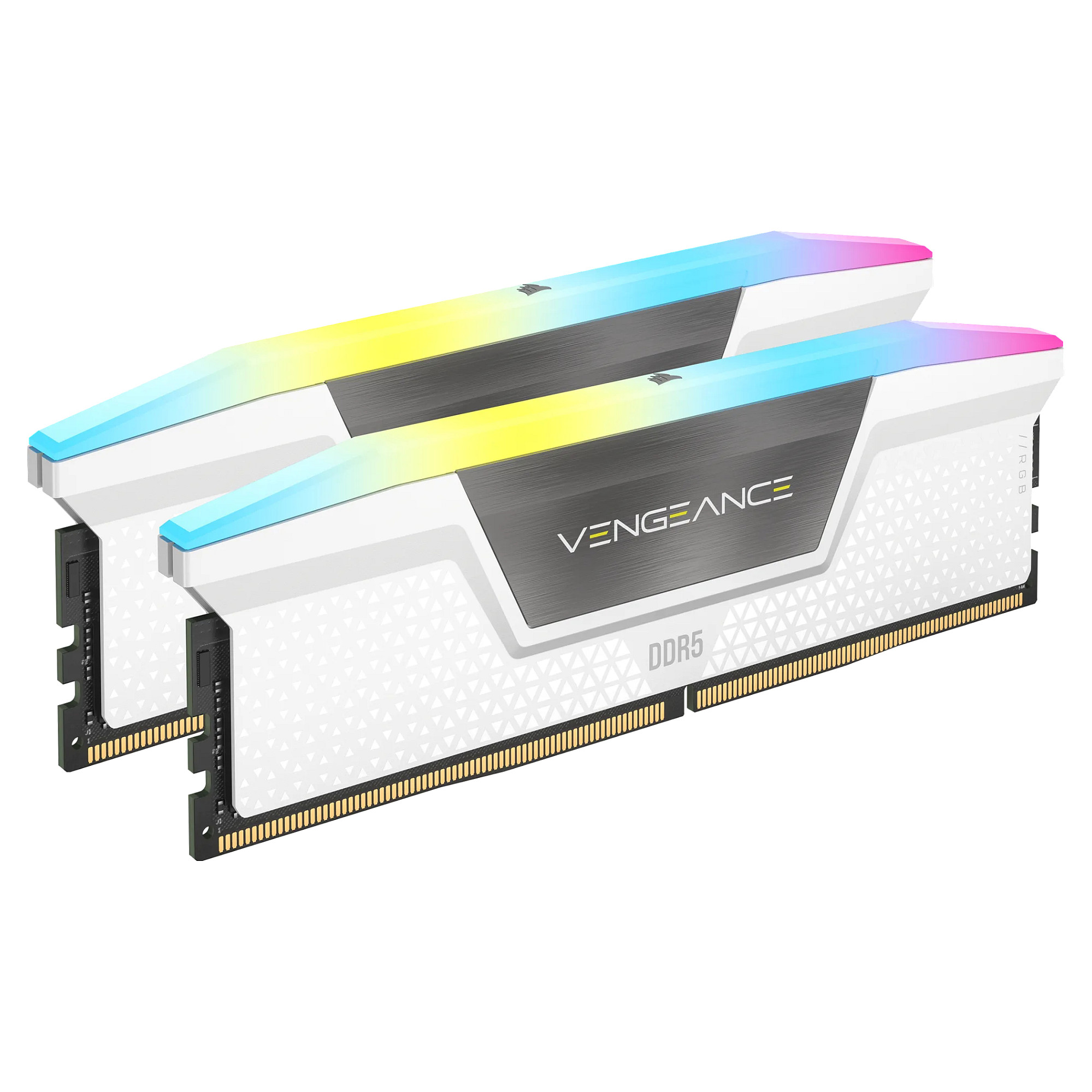 RAM Memorie DDR5 Corsair Vengeance RGB 32GB /6000MHz CL30 / Bardhë - 1