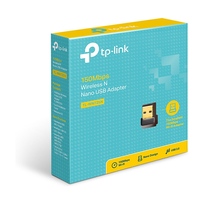 Adapter WL-USB / TP-Link TL-WN725N / 150Mbit / Nano-USB - 4