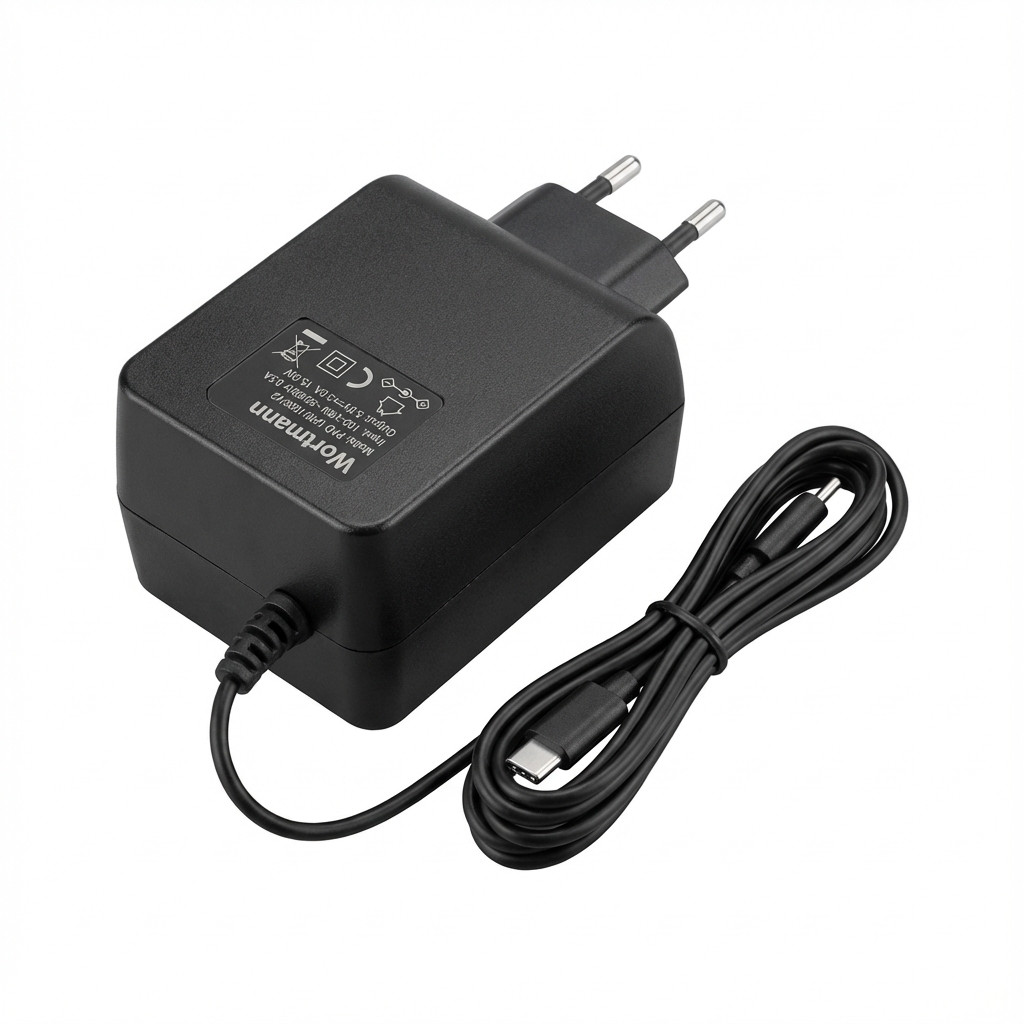 Adapter për Tablet Terra Wortmann USB-C 15W PAD 1200/1006/V2 (EU) / 5V / 3A - Zezë - 1