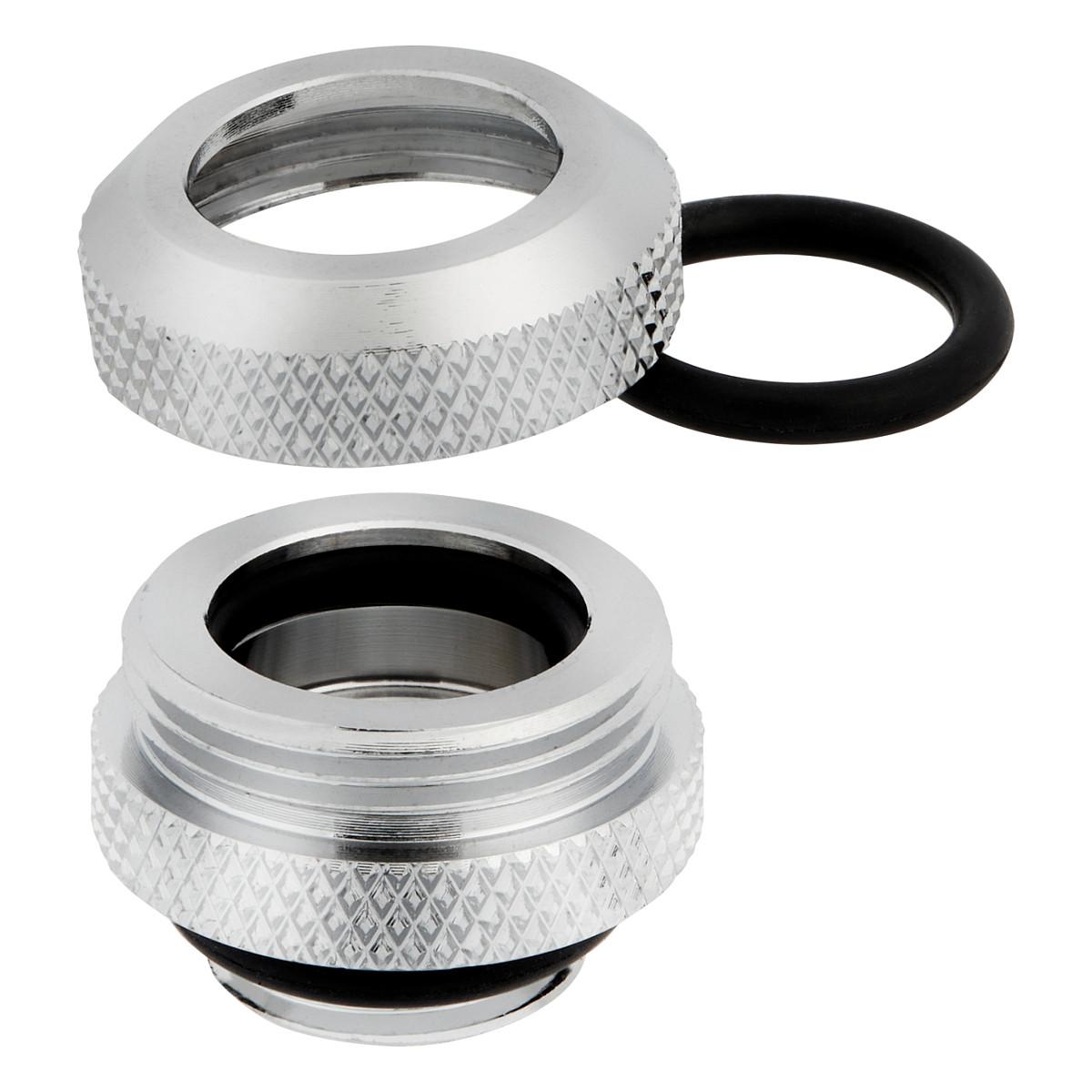 Aksesor për Ftohës Corsair Hydro X Series XF Hardline Fitting / 12mm OD / G1/4" BSPP / 4 copë / Custom Watercooling – Krom - 2