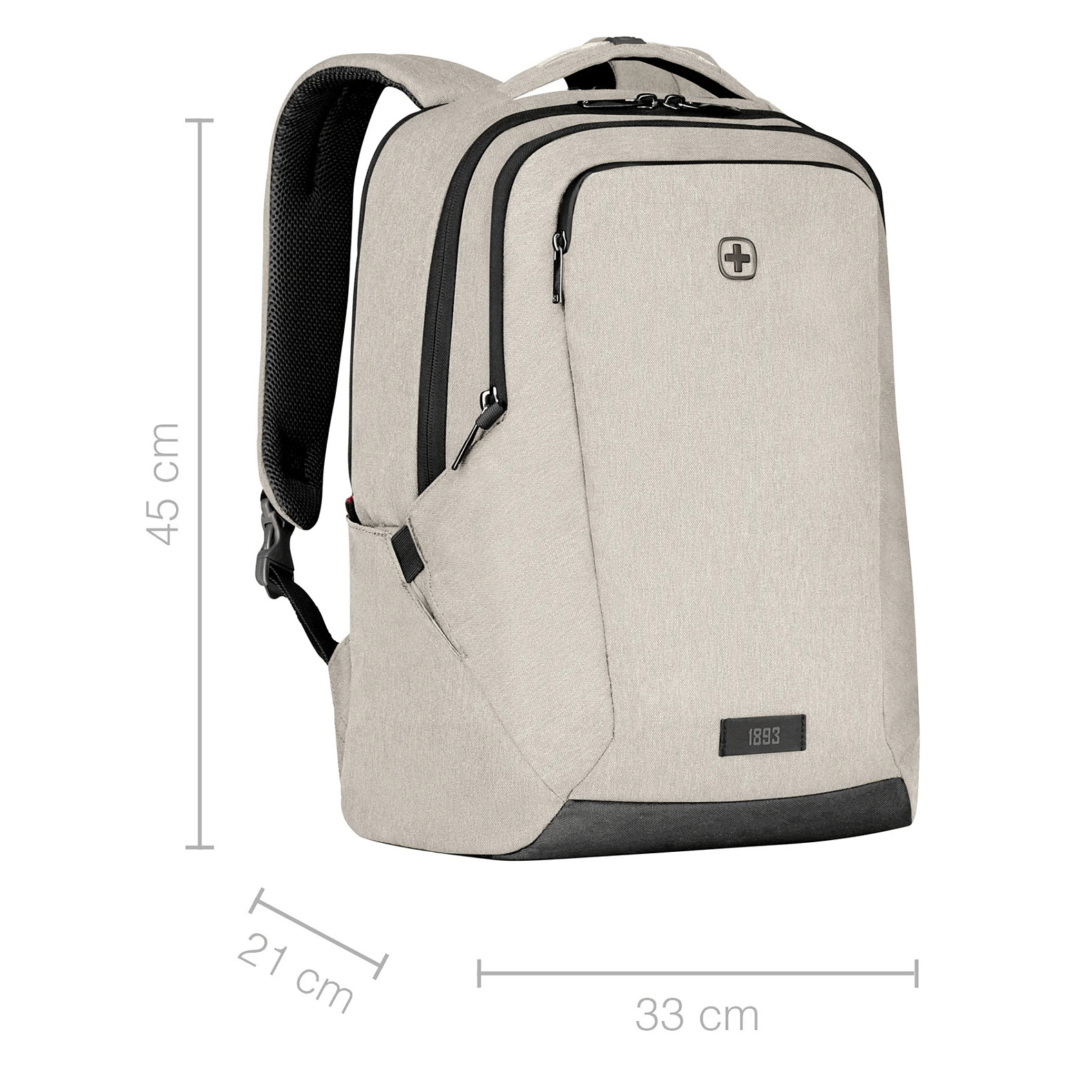 Çantë për laptop Wenger SwissGear MX Professional / Backpack / 16" / 21 L / Polyester / 10" Tablet / Padded Laptop Compartment / Organizer / Trolley Strap - Bezhë - 13