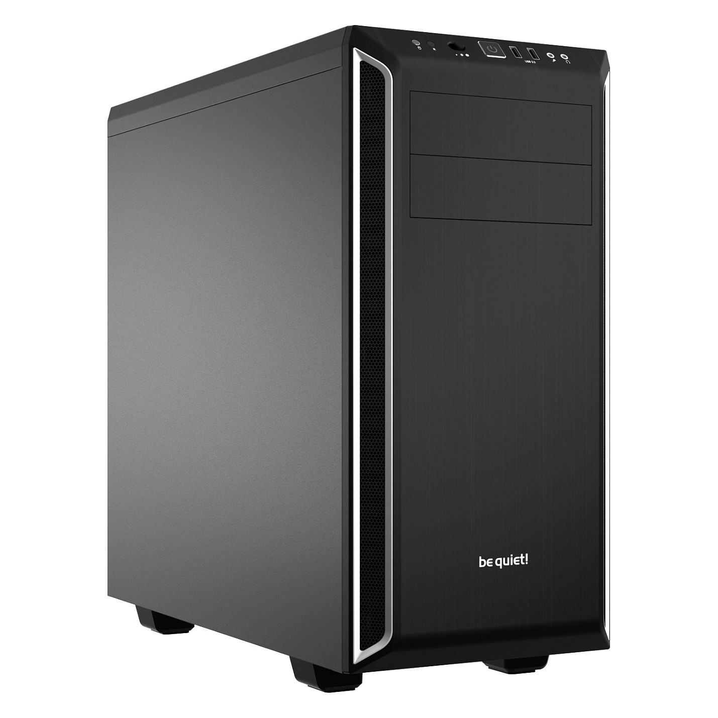 Kasë PC be quiet! Pure Base 600 / Midi Tower / ATX / 1x 140mm + 1x 120mm Fan / Silent - Argjend/Zezë