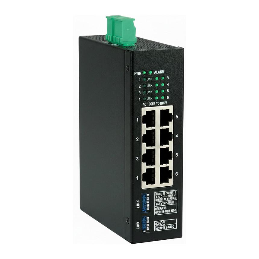 Switch Industrial ROLINE 21.13.1163, 8x Gigabit Ethernet RJ45, DIN-Rail - Zezë