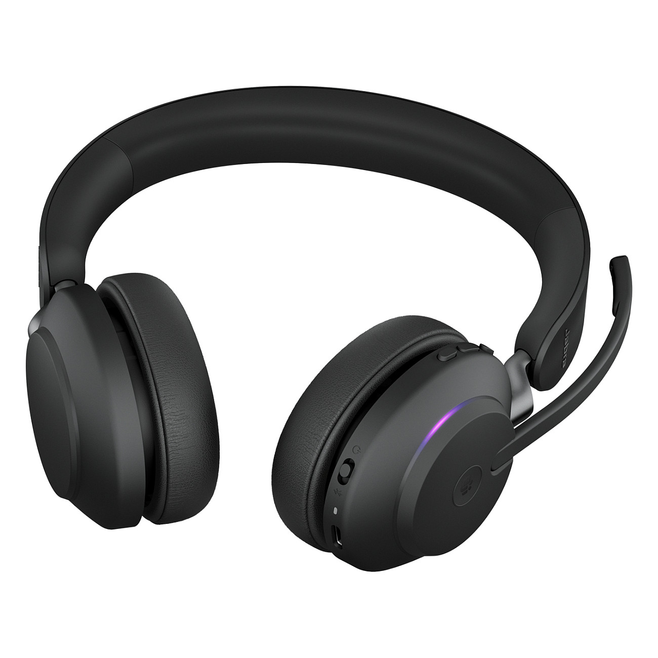 Kufje pa kabllo Jabra Evolve2 65 / Bluetooth / USB-A / Me bazë Karikimi  / Business Headset / 3 Mikrofona – Zezë - 5