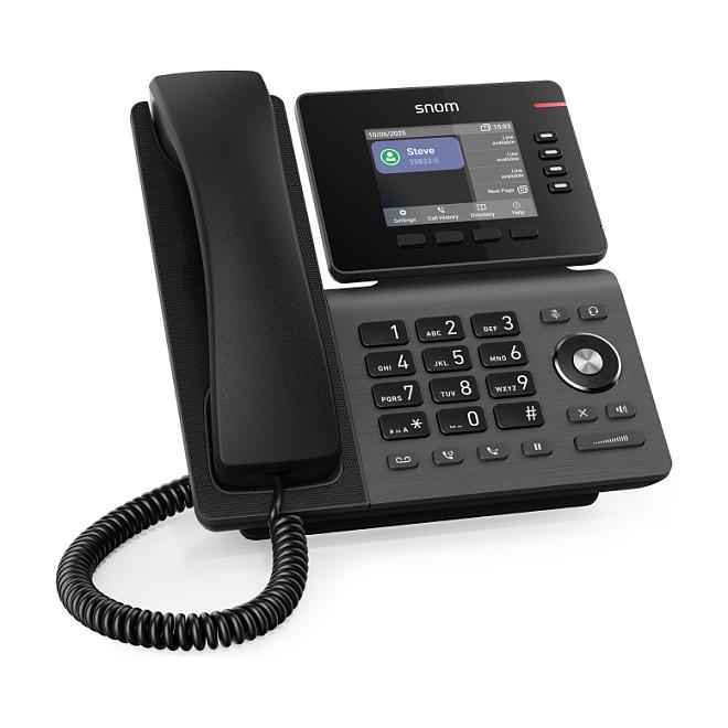 Telefon VoIP Snom D810W, ekran 3.36" IPS me ngjyra, Wi-Fi, 2× Gigabit Ethernet, USB 2.0, PoE - Zezë - 2