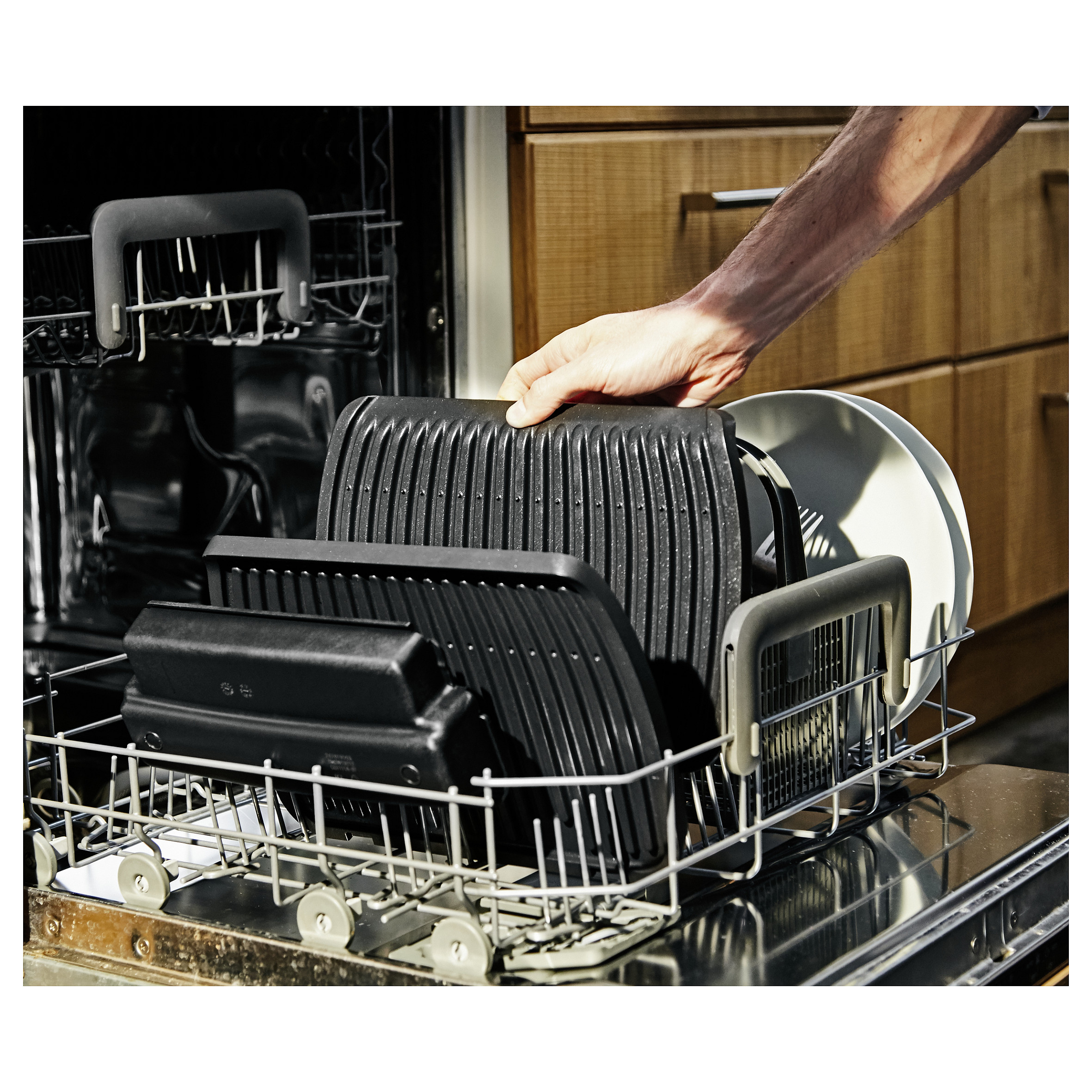 Grill Kontakti Tefal OptiGrill Elite GC750D / 2000W / 12 Programe / 30x20cm / Sear Boost / Touch – Zezë/Argjend - 8