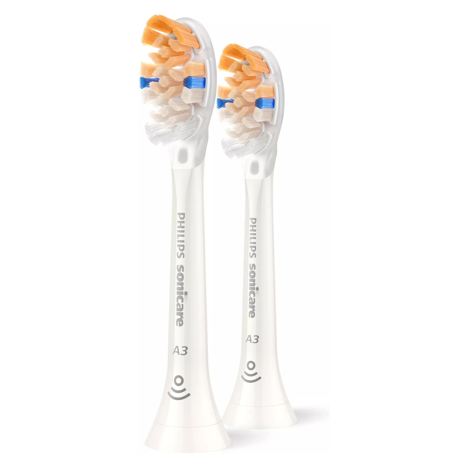 Koka zëvendësuese për furçë dhëmbësh Philips Sonicare A3 Premium All-in-One HX9092/87 / BrushSync / Click-On / 2 Copë – Bardhë