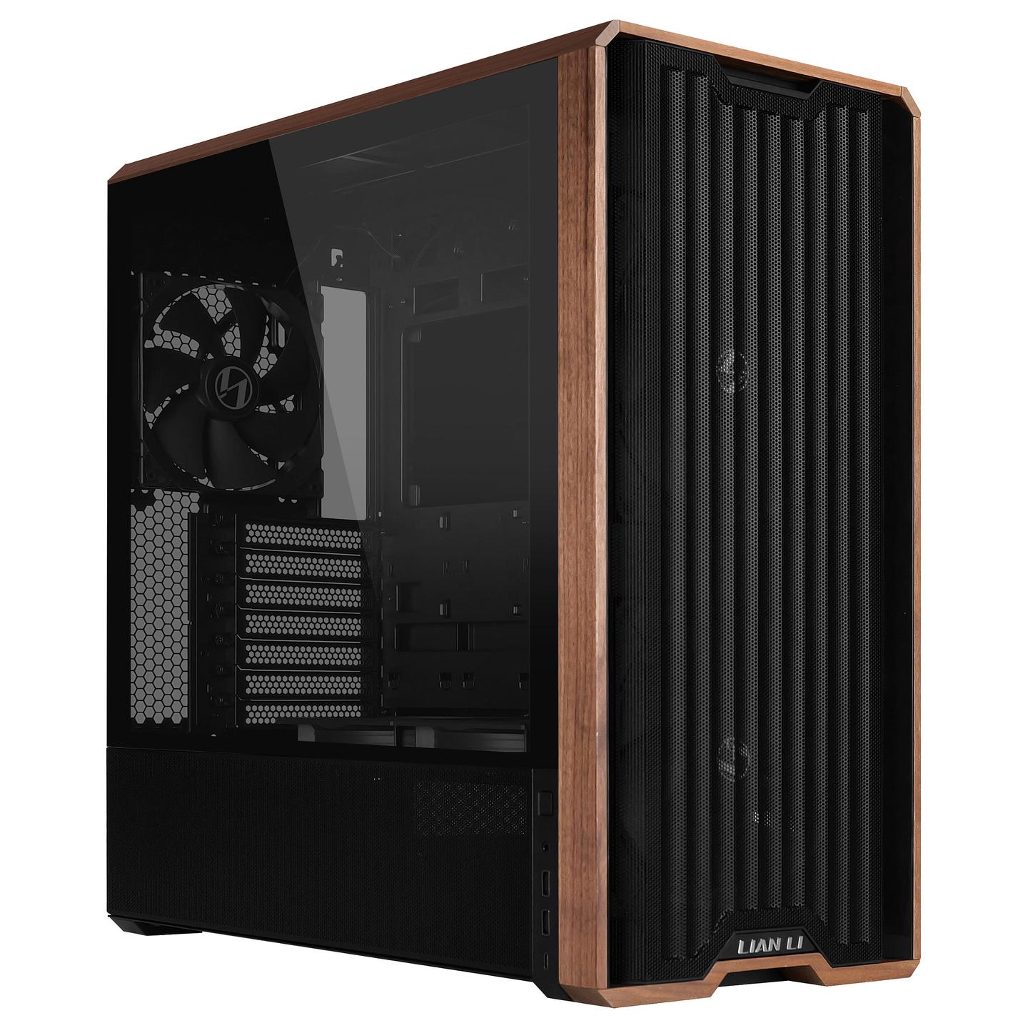 Kasë PC Lian Li LANCOOL 217 / Midi Tower / E-ATX / 2x 170mm + 1x 140mm Fan / Tempered Glass - Zezë - 1