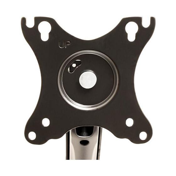 Mbajtëse për Monitor VALUE 17.99.1163 / 2 Monitorë / 12"-27" / 13kg / Gas Spring / 5 Nyje / Clamp-Grommet / Tilt -45° deri +90° - Zezë - 2