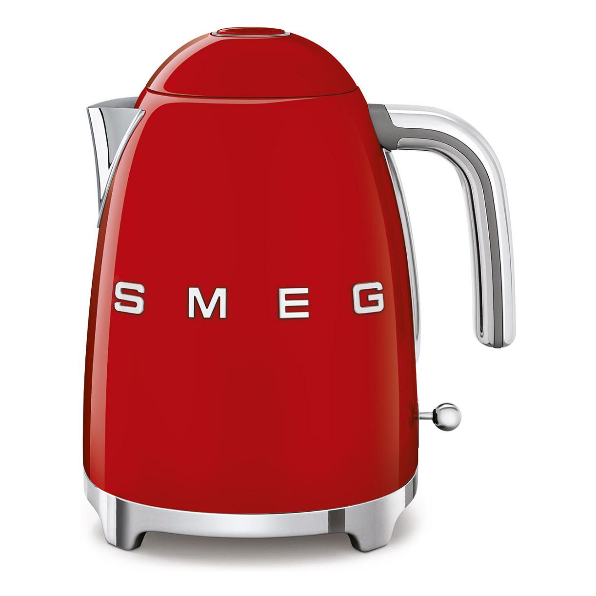 Çajnik Elektrik Smeg KLF03RDEU, 1.7L, 2400W, 360° – Kuqe