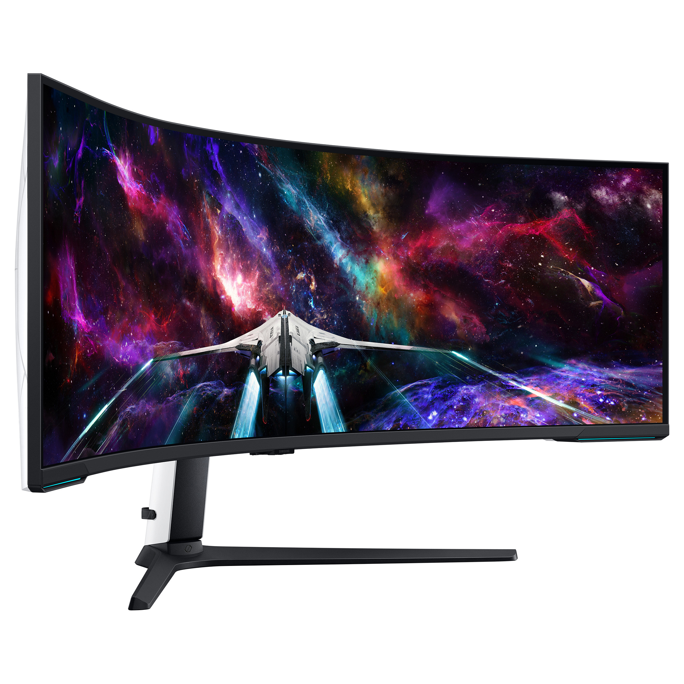 144cm/57" (7680x2160) Samsung Odyssey Neo G9 S57CG952NU 32:9 Dual UHD HDR1000 Curved 1ms 240Hz HDMI DP USB Black/White - 2