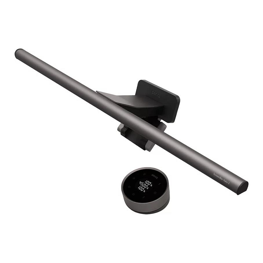 Dritë për Monitor BenQ ScreenBar Halo 2, ndriçim LED, kontrollues Wireless - Zezë/Argjend