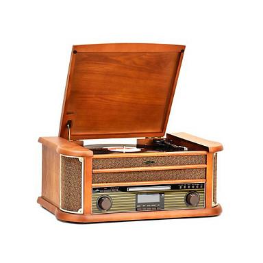 Gramafon Reflexion HIF2002DAB, Gjysmëautomatik, 3 shpejtësi 33, 45 dhe 78 RPM, 80 W RMS - Kafe