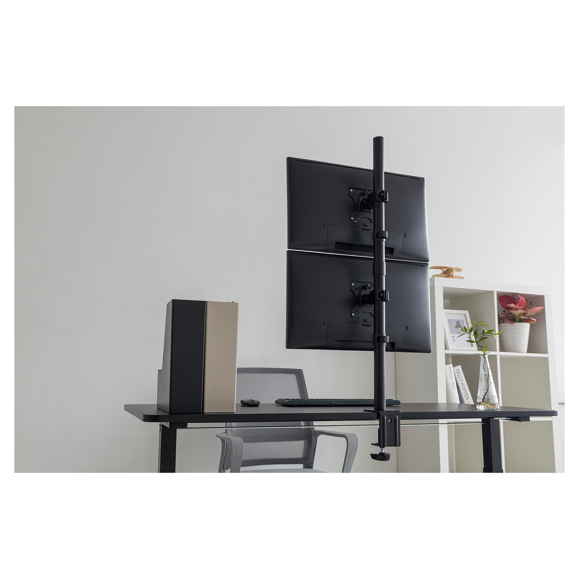 Mbajtëse për Monitor DIGITUS Monitor Vertical Mount 43.18-81.28cm 17-32inch 8kg max each clamp or grommet mount - 8