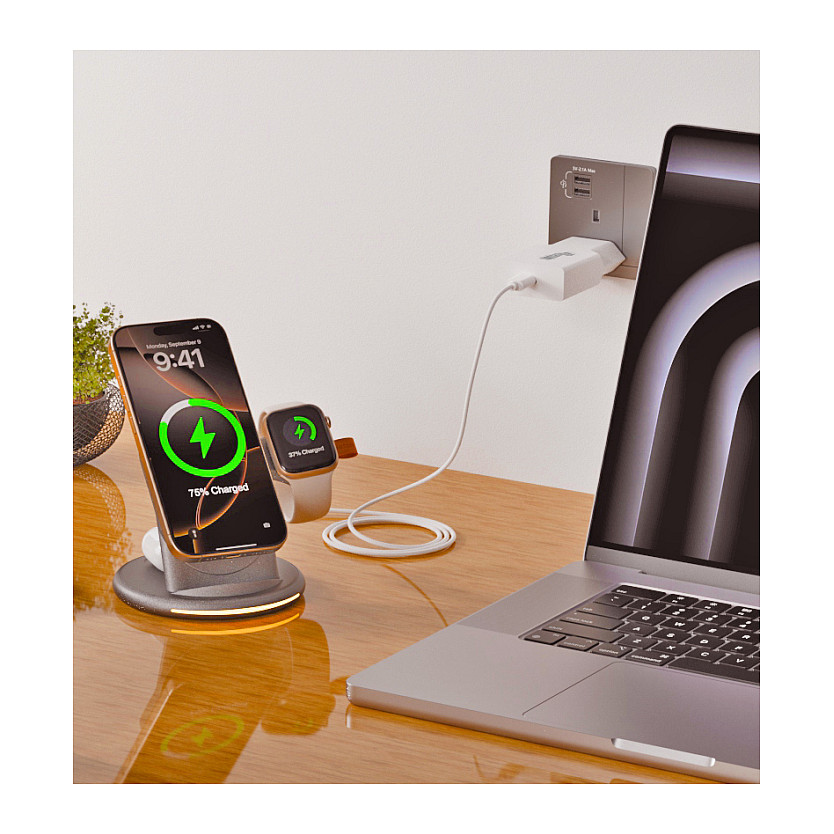 Karikues GaN Equip 245521 / USB-C / 20W / Power Delivery 3.0 / Quick Charge 3.0 – Bardhë - 5