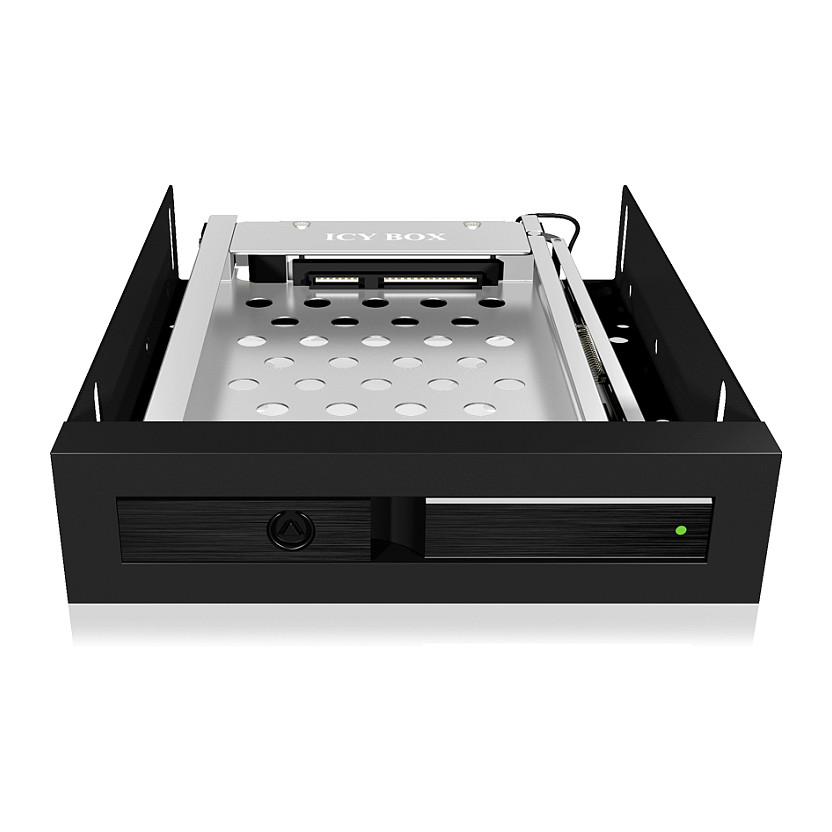Aksesorë për disqe Hot-Swap Frame: 1× 2.5" SATA to 1× SATA host, trayless design, for 3.5" drive bay – ICY BOX - 9