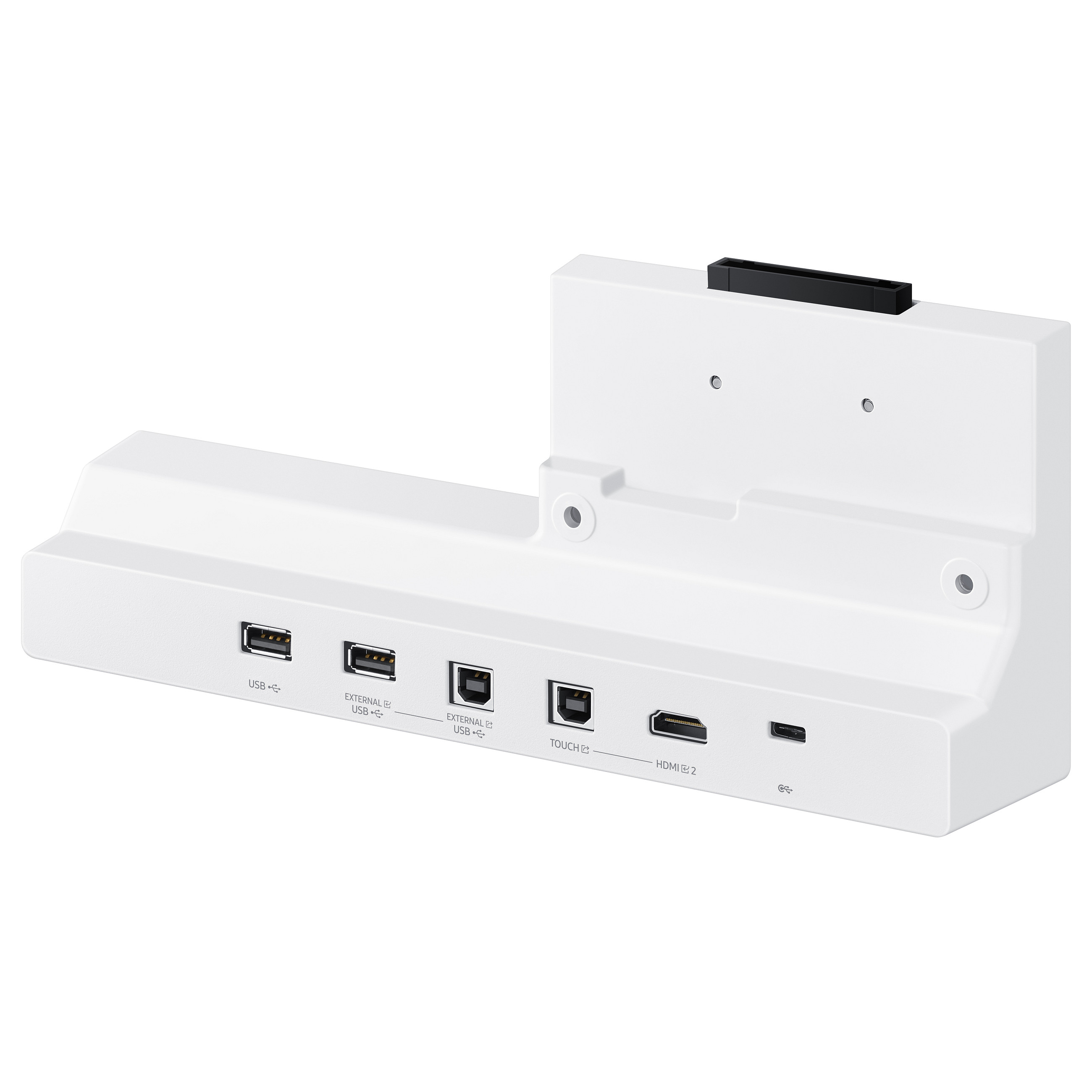Aksesor për Ekran Samsung Flip4 Tray / Connectivity Tray / USB-A / USB-B / USB-C / HDMI - Hiri/Bardhë
