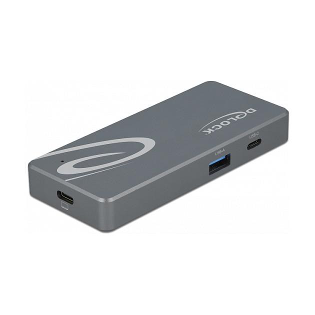 Lexues Kartelash DeLOCK 91754 , SD , CFast , USB-C , USB 3.2 Gen 1 , 5Gbps , USB-A dhe USB-C Hub - Gri - 2