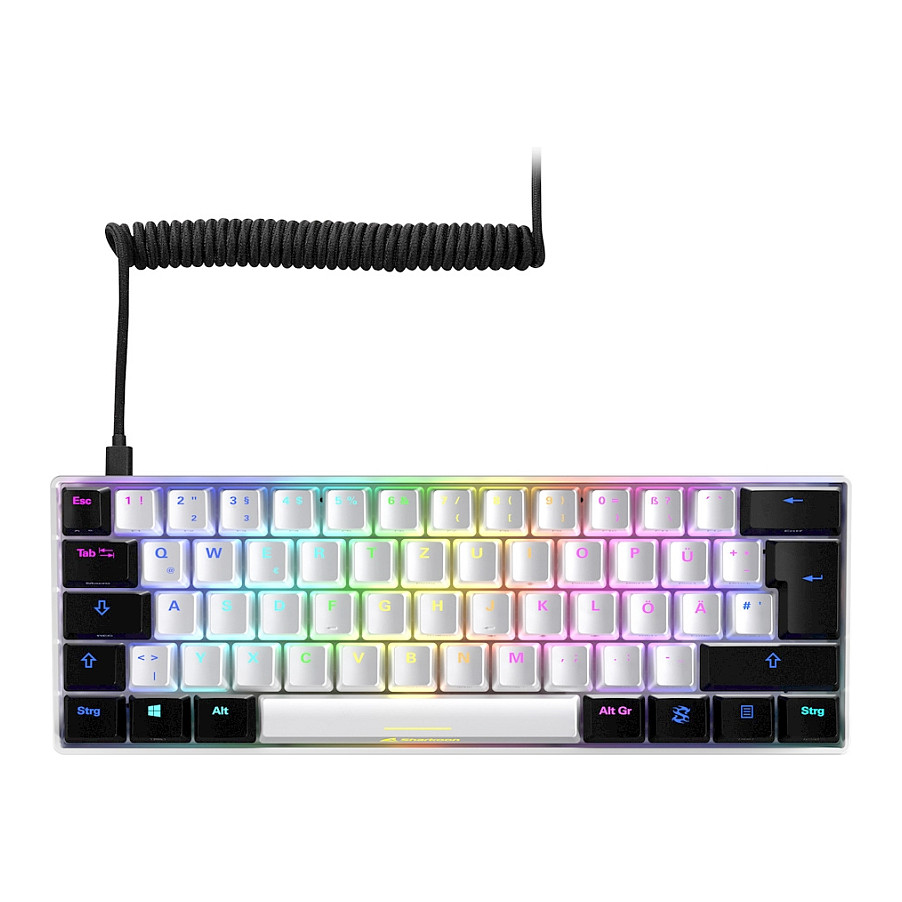 Tastierë Gaming Sharkoon SKILLER SGK50 S4 Kailh Red Wired / QWERTZ / German Language - Bardhë / Zezë - 2