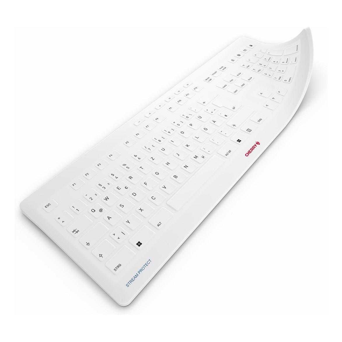 Mbrojtëse për Tastierë CHERRY Stream Protect Membrane / German / Silikon - Gri