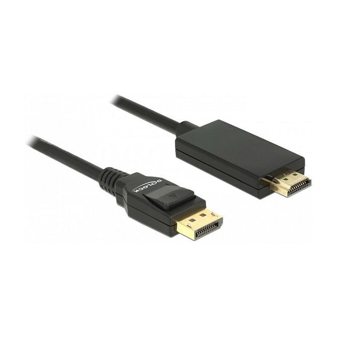 DELOCK DisplayPort 1.2 to High-Speed HDMI-A Cable - 2