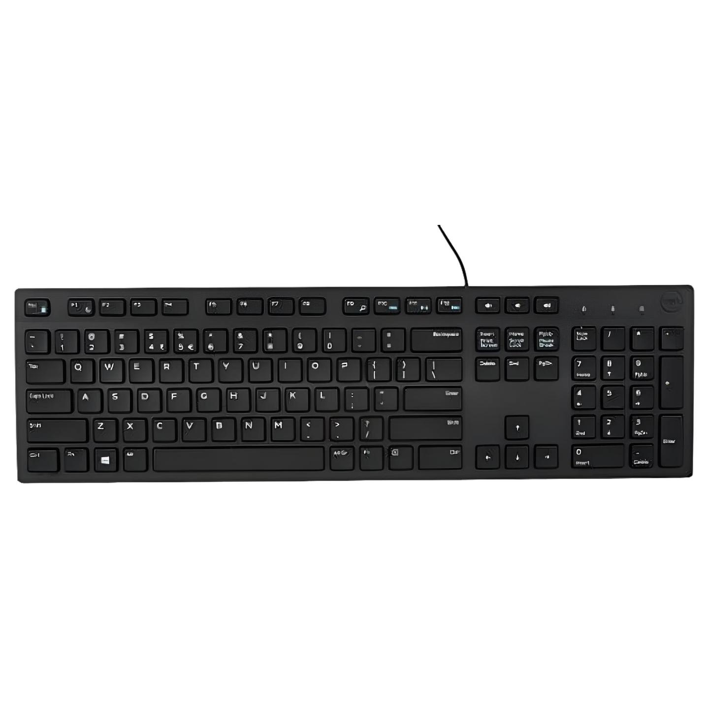 Tastierë me kabllo Dell KB216 / USB / Full-Size / QWERTY / UK English - Zezë - 2