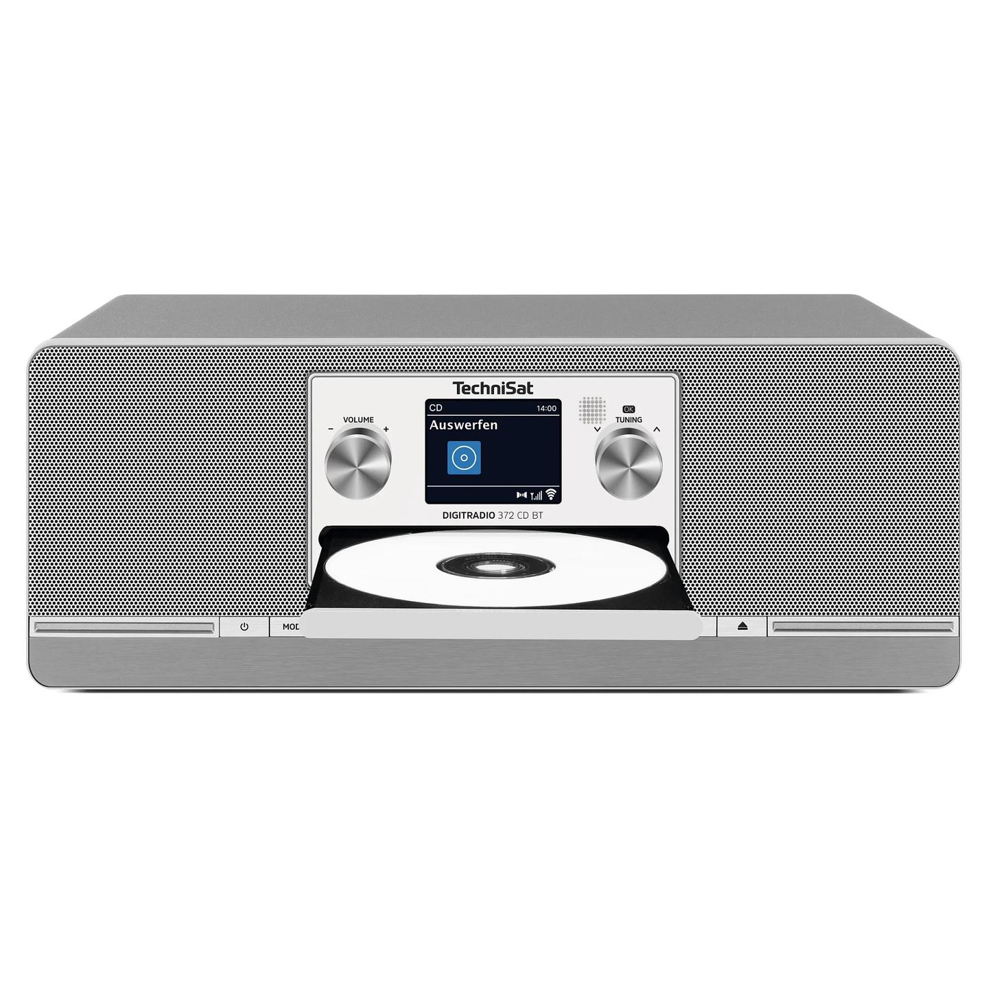 Radio digjitale TechniSat DIGITRADIO 372 CD BT, DAB+, FM, CD dhe MP3, Bluetooth 5.0, USB, ekran TFT me ngjyra 2.4", 2 × 5 W RMS - Antracit, Argjend - 3