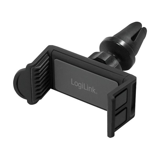 Mbajtës telefoni për veturë LogiLink AA0113 / Air Vent / 3.5–5.5" / 360° – Zezë