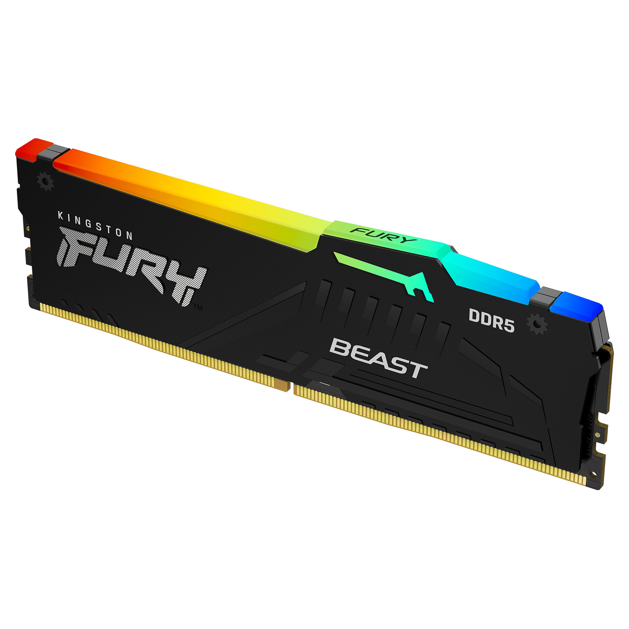 RAM Memorie DDR5 Kingston FURY Beast RGB / 16GB / DIMM / 6400MT/s / CL32 / ECC - Zezë