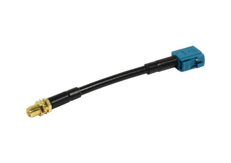 Antena për rrjet ALLNET LMR-195, SMA Female në FAKRA Female, WaterBlue, Keycode Z, 10cm - Zezë