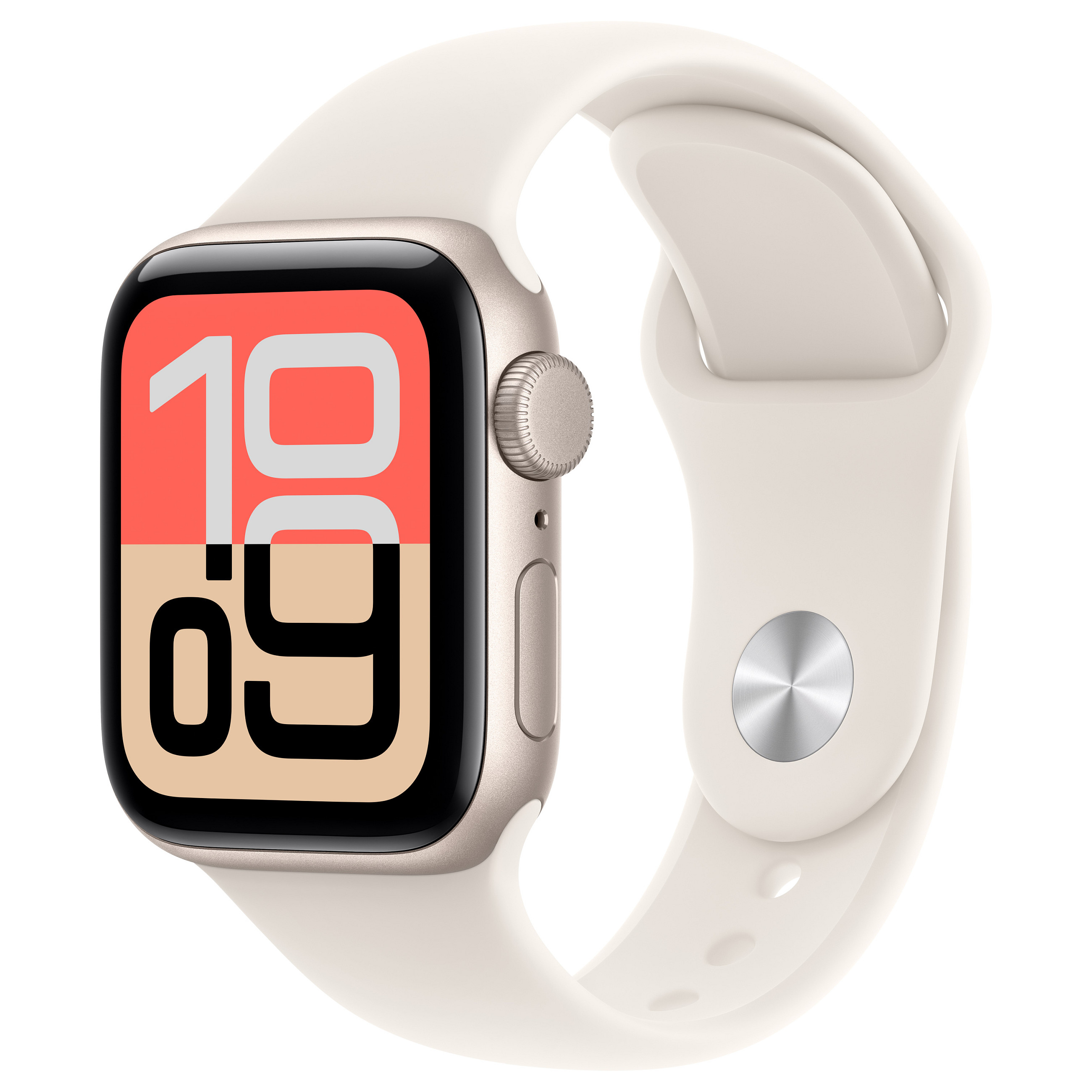 Apple Watch SE 3 / Cellular / 40mm / Aluminium Beige Case with Beige Sport Armband – M/L - 1