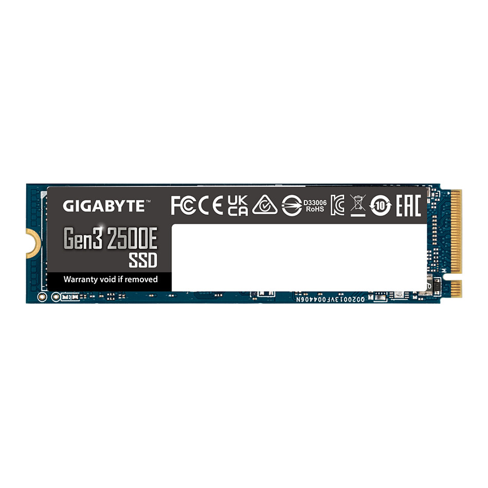 SSD e Brendshme M.2 / 500GB / GIGABYTE Gen3 2500E NVMe PCIe 3.0 x4 (2280, NVMe 1.3) - 2