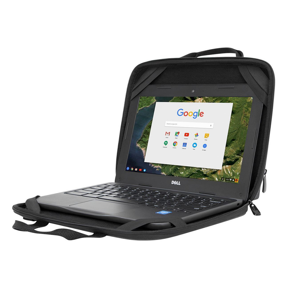 Çantë për Laptop Targus Work-in Essentials TED006GL / Briefcase / 11.6" / Polyurethane / Soft Lining / Elastic Straps / Front Pocket / Detachable Shoulder Strap - Zezë/Gri - 5
