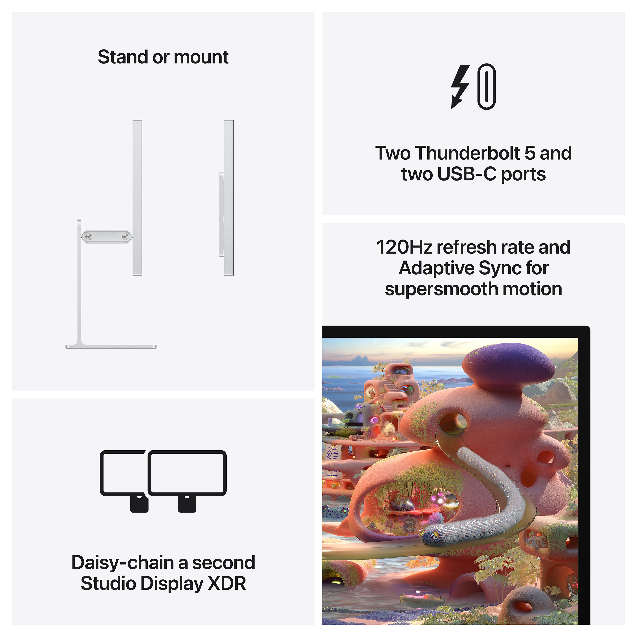 Monitor Apple Studio Display XDR / Standard glass / 27" / 5K Ultra HD LED / VESA - Argjend - 8