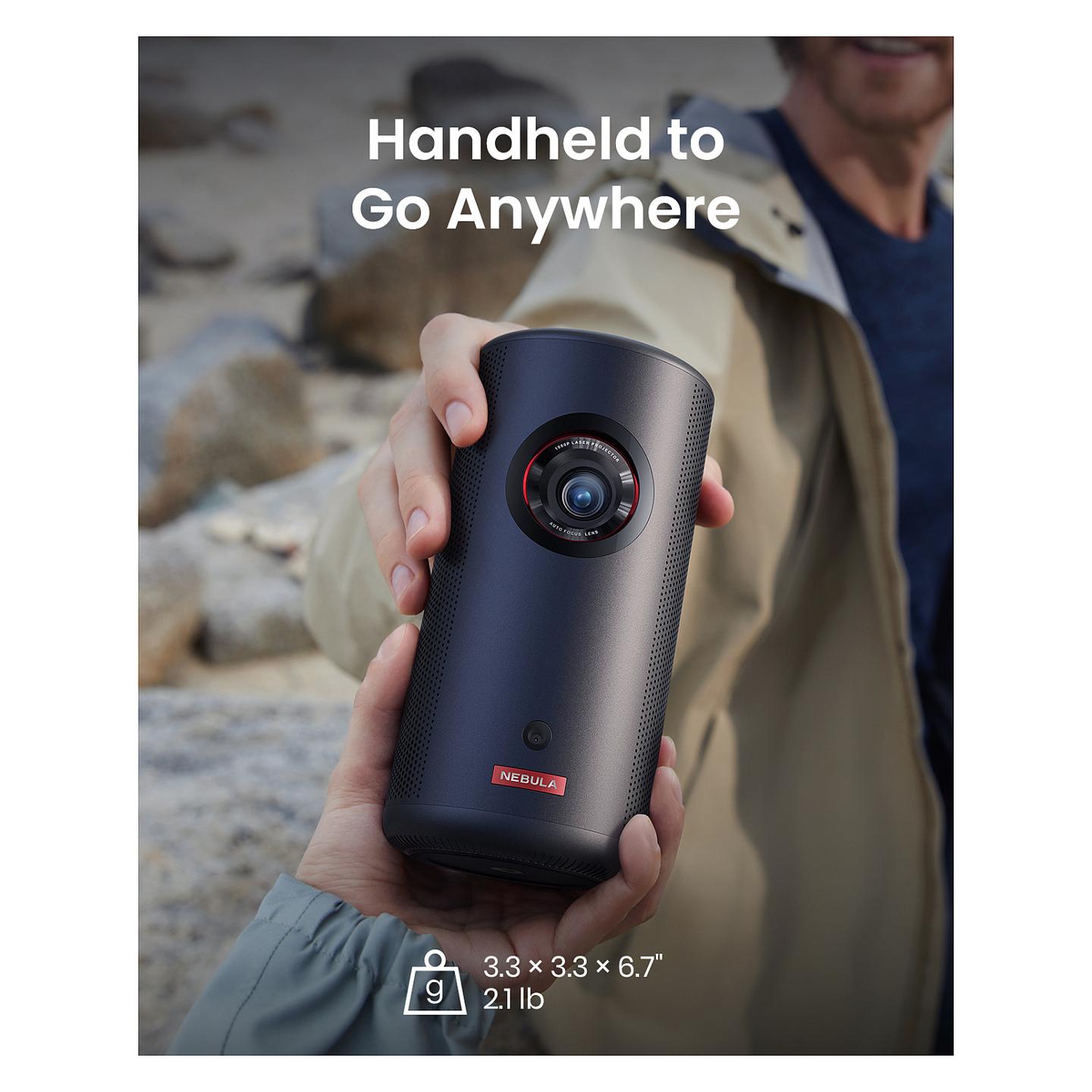 Projektor Anker Nebula Capsule 3 Laser / DLP / 300 ANSI Lumen / Full HD / HDMI+USB-C - Zezë - 2