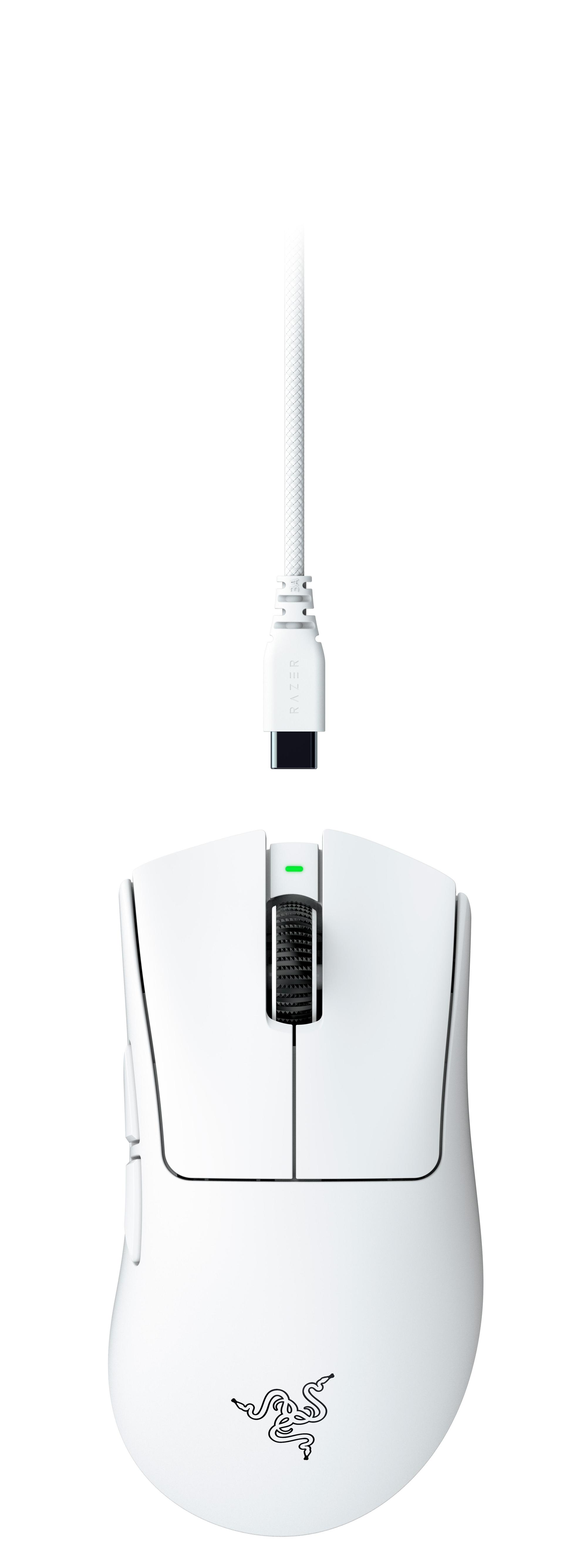 Maus Gaming Razer DeathAdder V4 Pro / Wireless / Focus Pro 45K - Bardhë